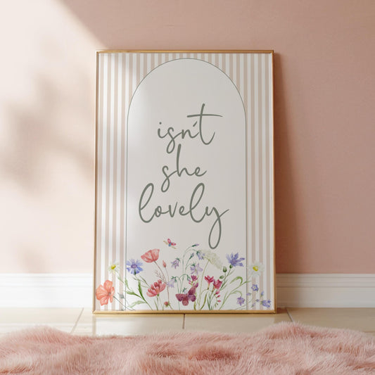 Isn't She Lovely| Nursery Print | Digital Download