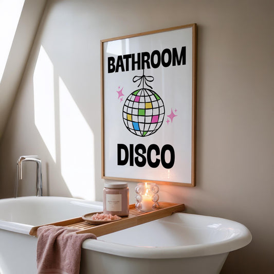 Bathroom Disco | Bathroom Print | Digital Download