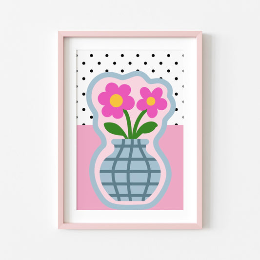 Vase & Flowers | Dopamine Print | Digital Download
