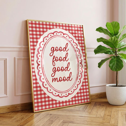 Good Food Good Mood | Kitchen Print | Digital Download