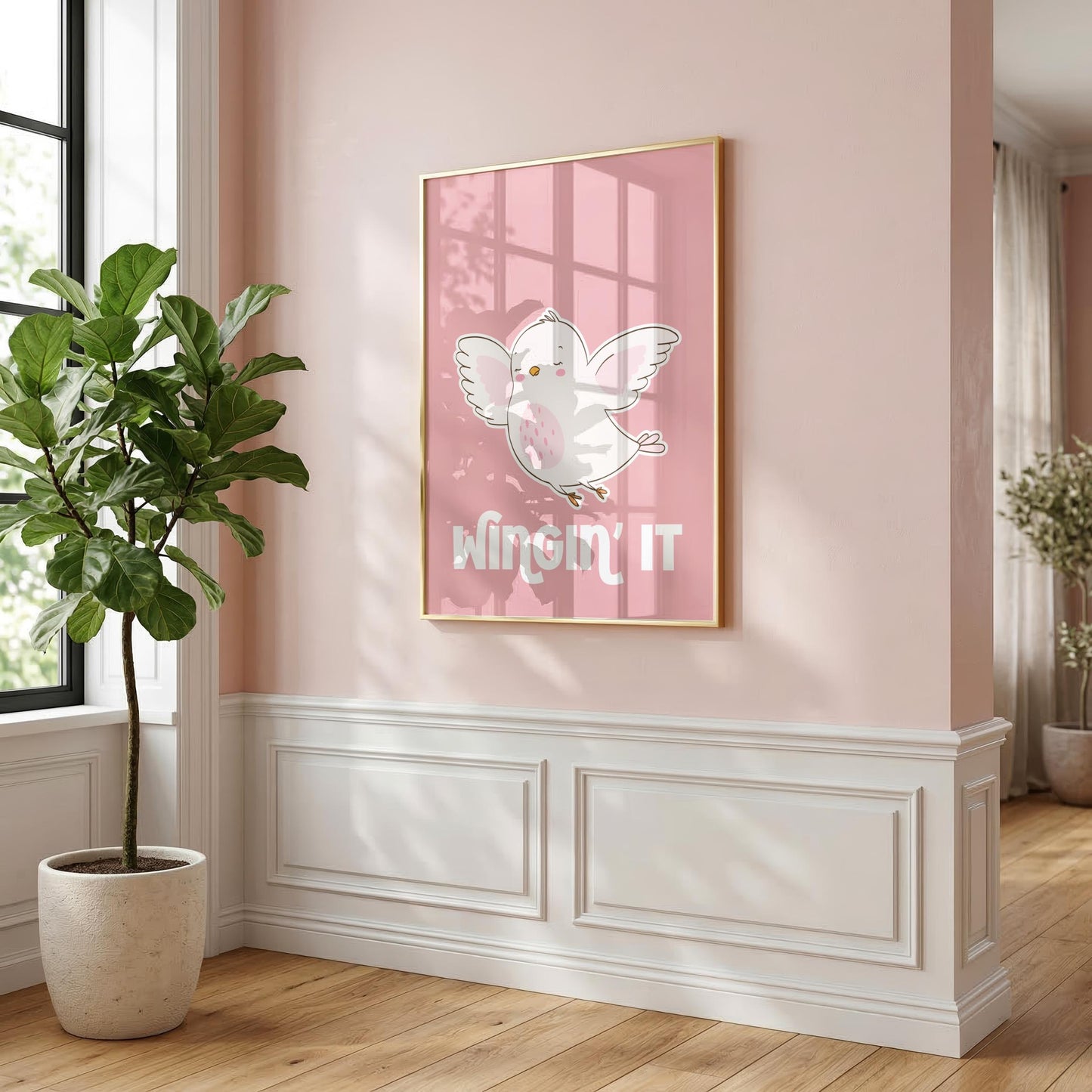Wingin' It | Girly Print | Digital Download