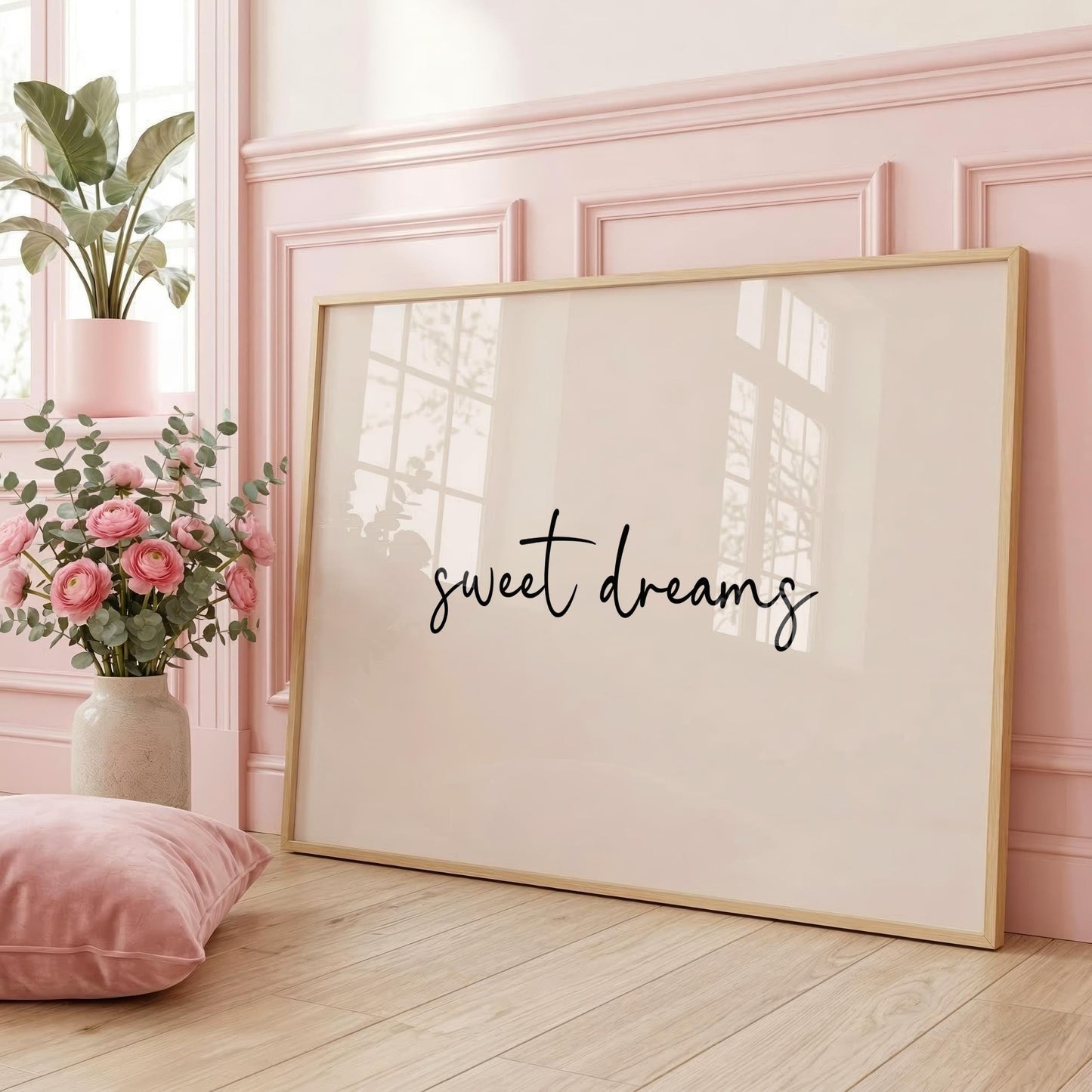 Sweet Dreams | Bedroom Print | Neutral Home Decor | Digital Download