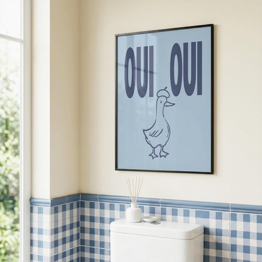 OUI OUI | Bathroom Print | Digital Download