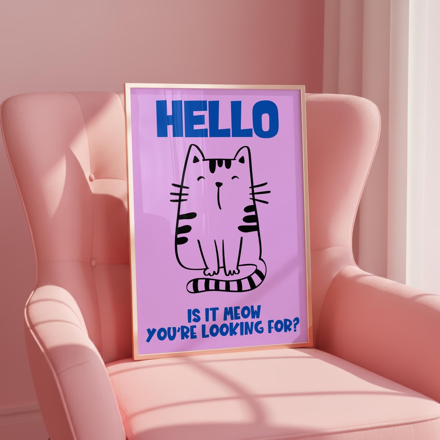 HELLO - Cat Lover Print - Home Print