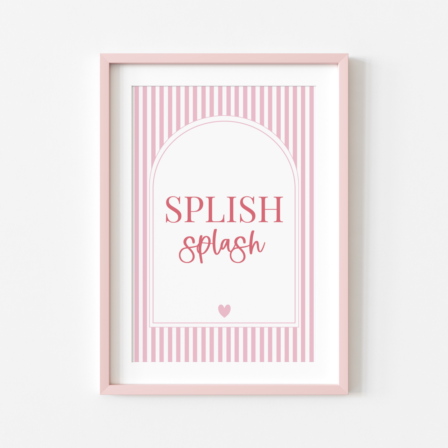 Pink Bathroom Print Bundle | 6 Bathroom Wall Art Prints | Bathroom Decor Set | Pink Bathroom Prints | Instant Download