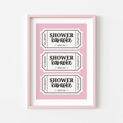 Pink Bathroom Print Bundle | 6 Bathroom Wall Art Prints | Bathroom Decor Set | Pink Bathroom Prints | Instant Download