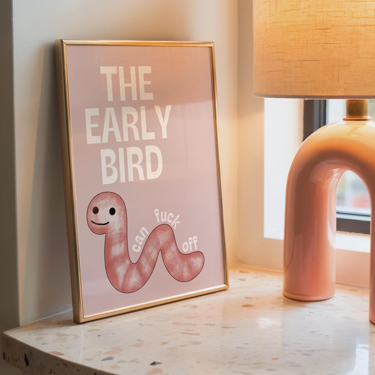 The Early Bird Can F*ck Off | Sweary Print | Digital Download