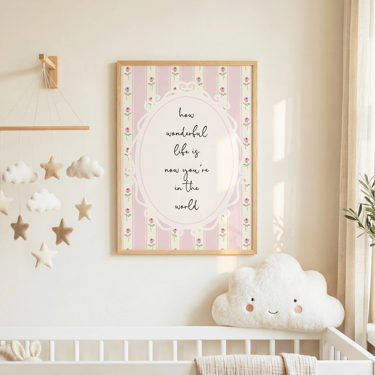 How Wonderful Life Is | Nursery Print | Digital Download