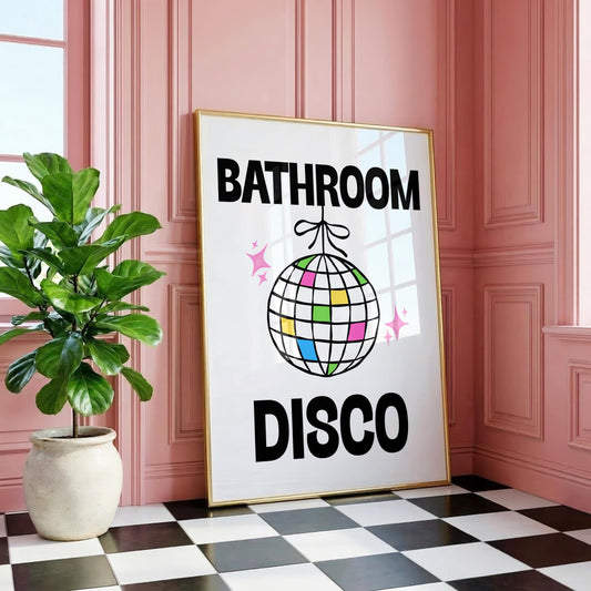 Bathroom Disco | Bathroom Print | Digital Download