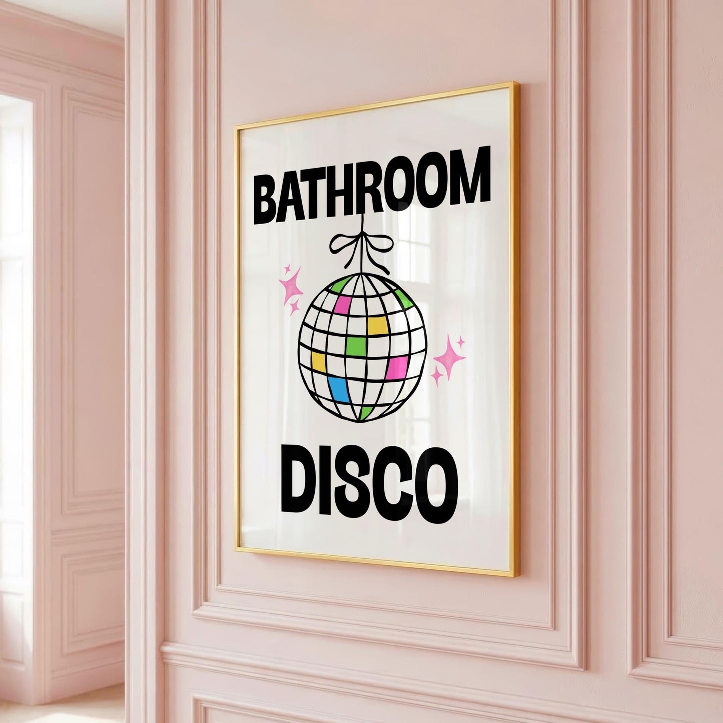 Bathroom Disco | Bathroom Print | Digital Download