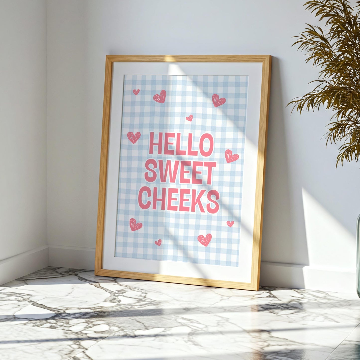 Hello Sweet Cheeks | Bathroom Print | Digital Download