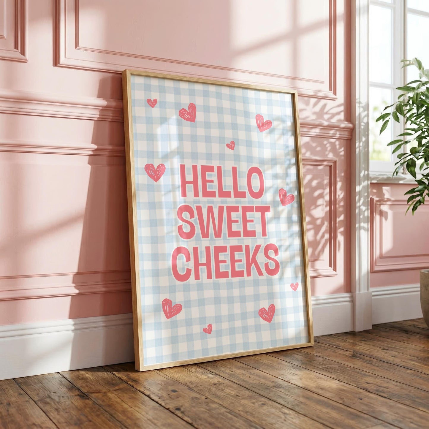 Hello Sweet Cheeks | Bathroom Print | Digital Download