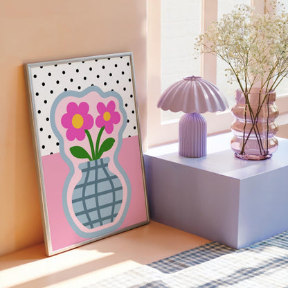 Vase & Flowers | Dopamine Print | Digital Download