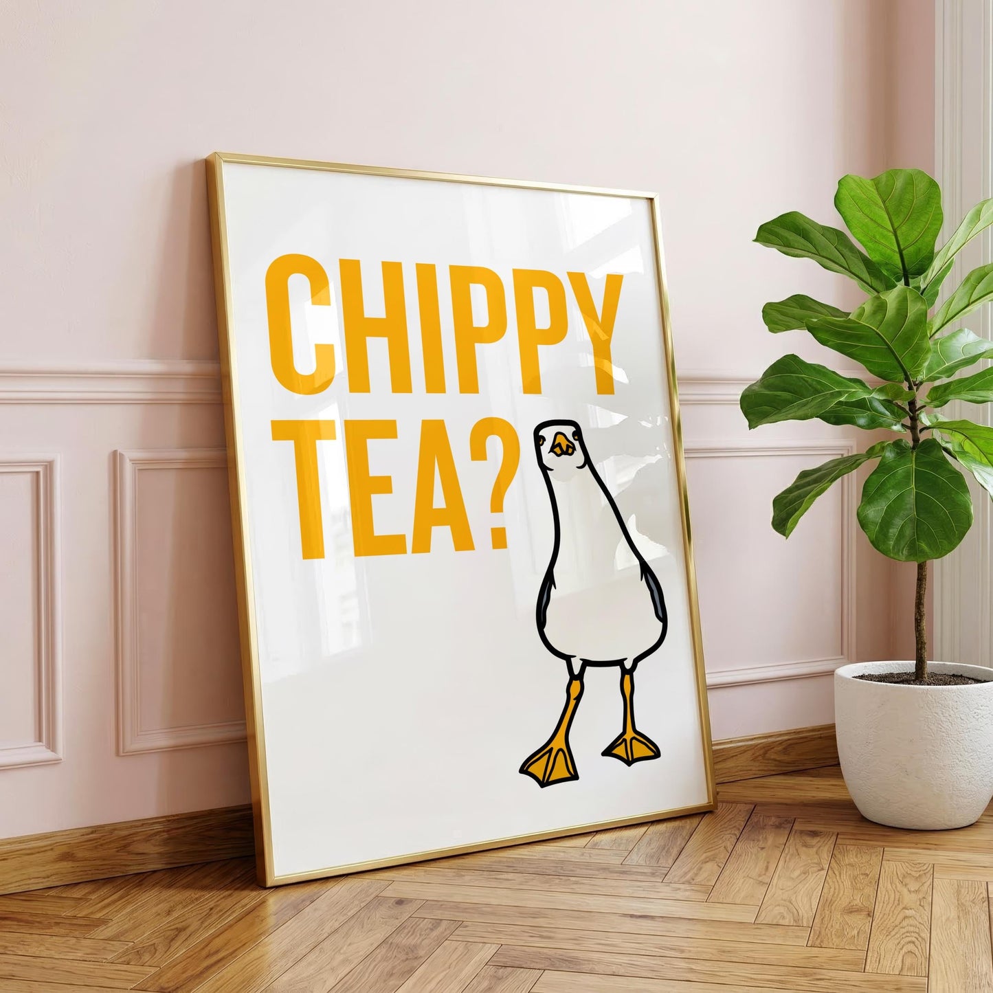 Chippy Tea? | Kitchen Print | Digital Download