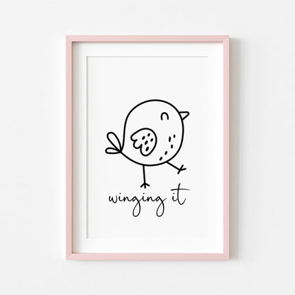 Winging It | Girly Print | Digital Download