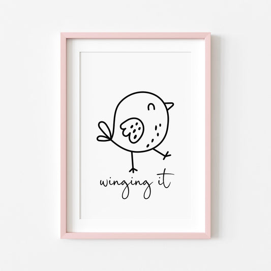 Winging It | Girly Print | Digital Download