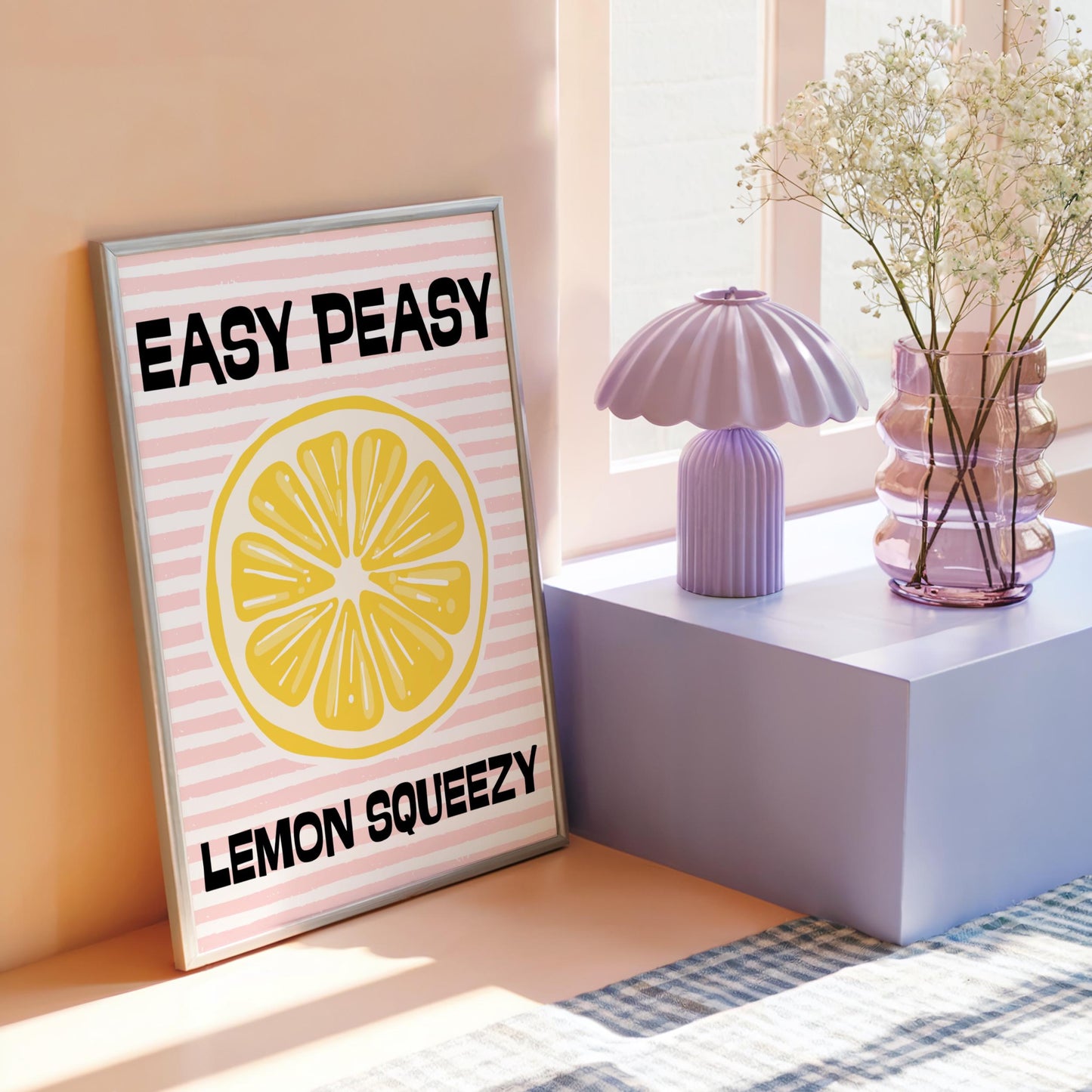 Easy Peasy Lemon Squeezy | Kitchen Print | Digital Download