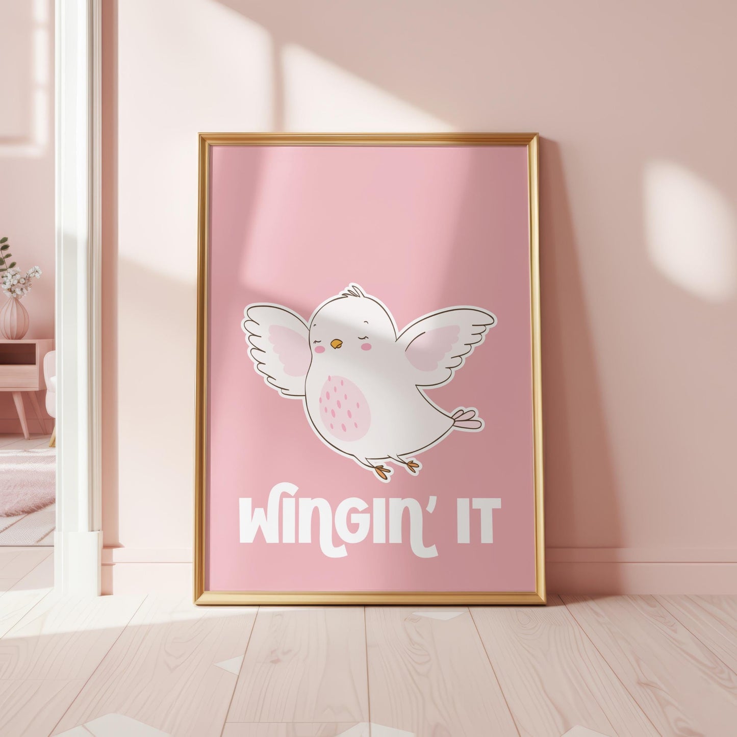 Wingin' It | Girly Print | Digital Download