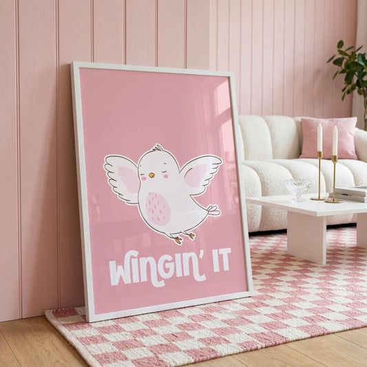 Wingin' It | Girly Print | Digital Download