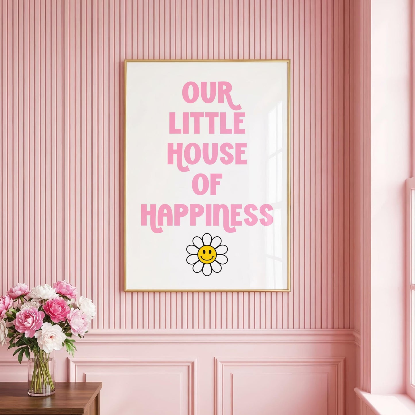 Our little House of Happiness | Dopamine Print | Digital Download