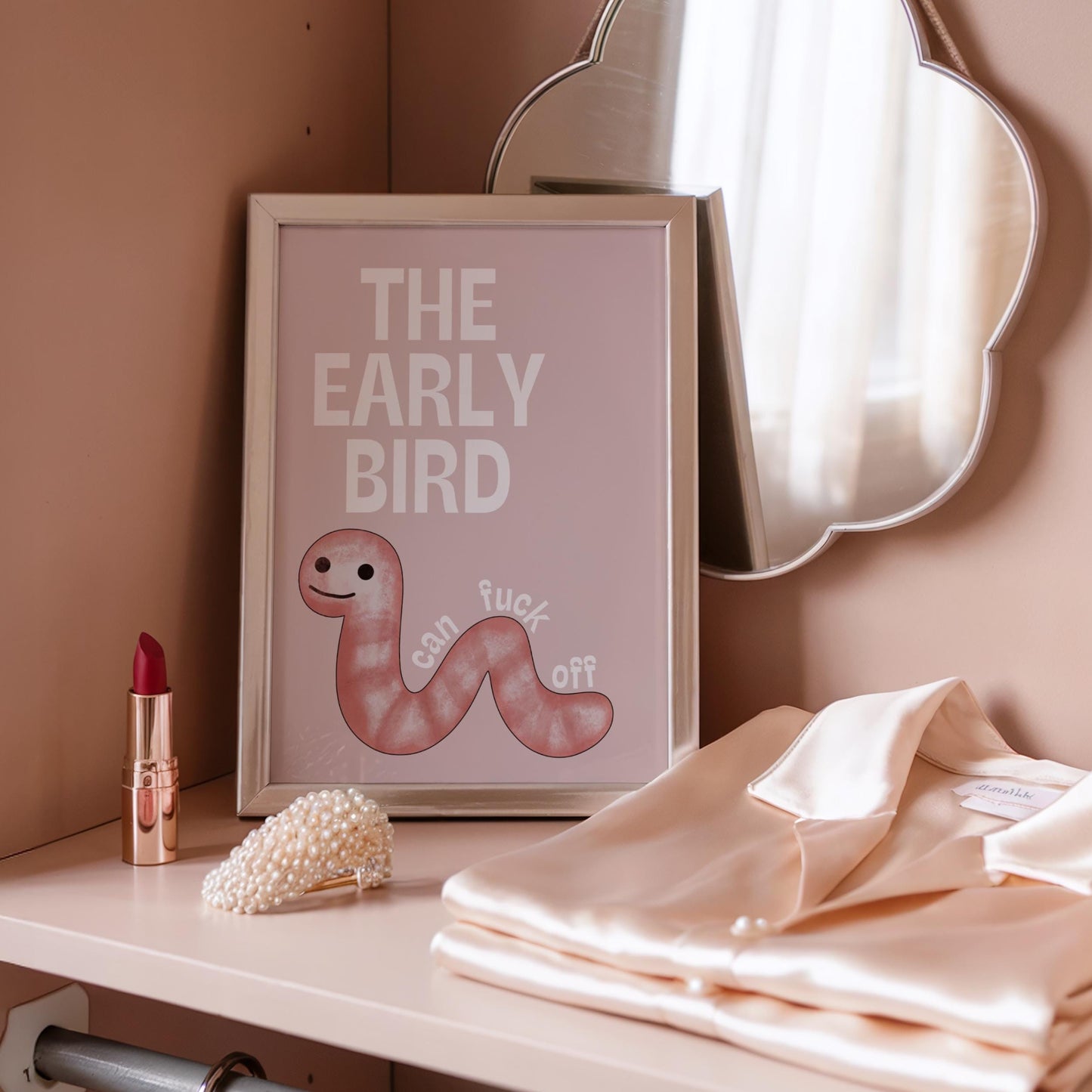 The Early Bird Can F*ck Off | Sweary Print | Digital Download