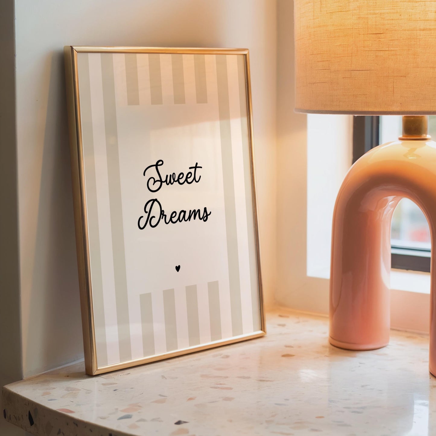 Sweet Dreams | Neutral Home Decor | Minimalist Print | Digital Download