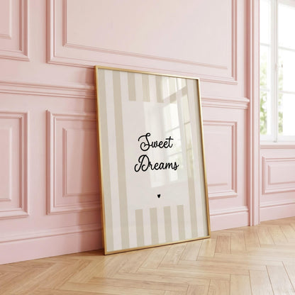 Sweet Dreams | Neutral Home Decor | Minimalist Print | Digital Download