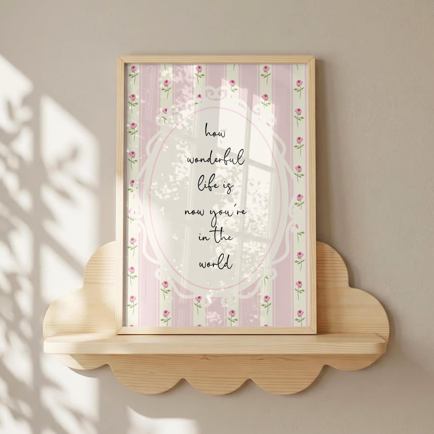 How Wonderful Life Is | Nursery Print | Digital Download