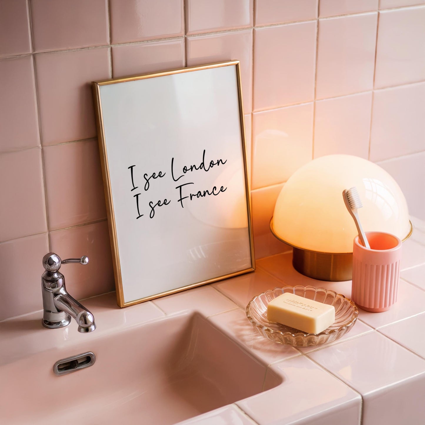I See London, I See France | Bathroom Print | Digital Download