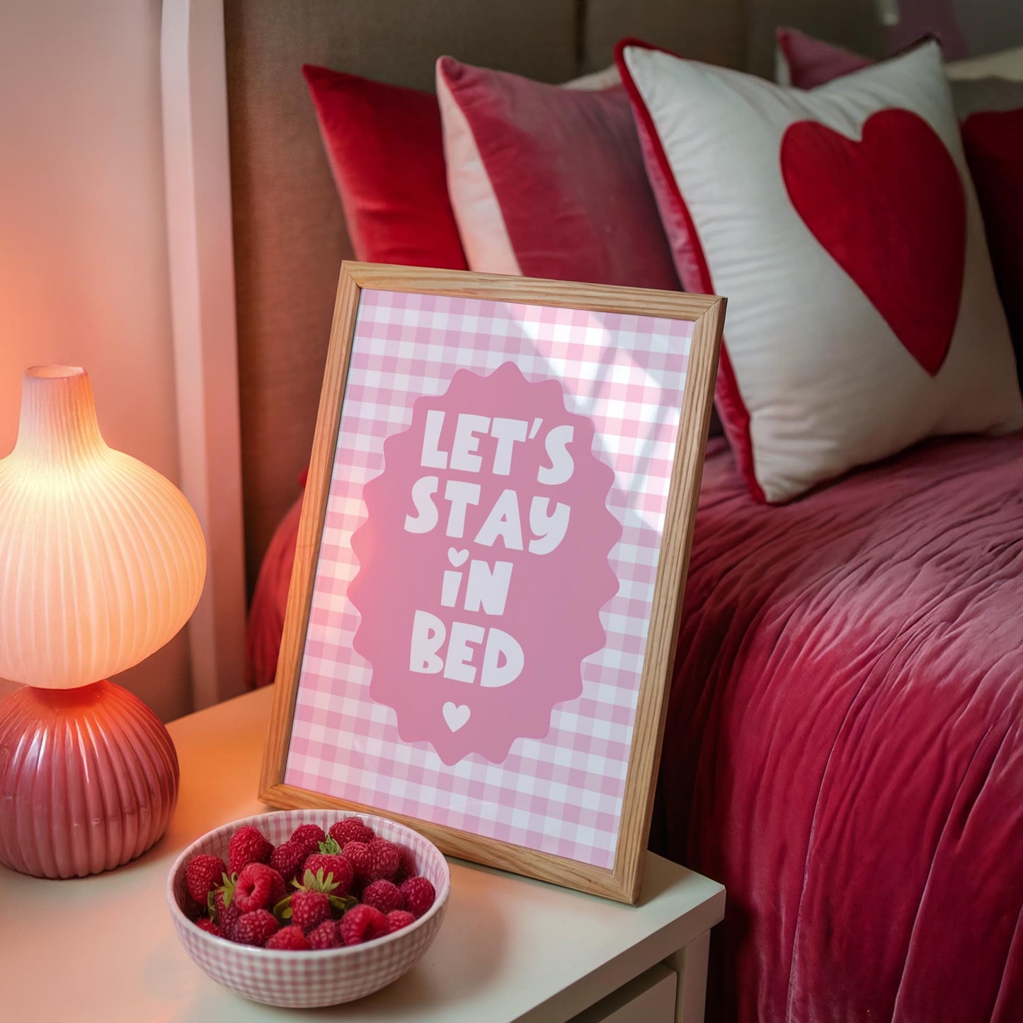 Let's Stay in Bed | Bedroom Print | Digital Download
