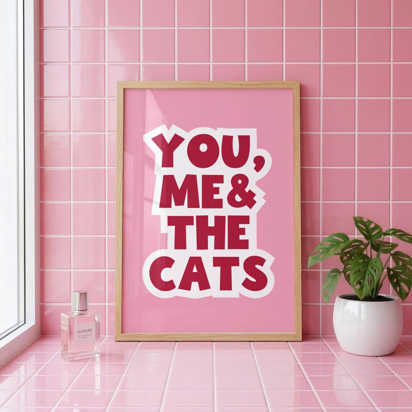 You, Me & The Cats | Quirky Print | Digital Download