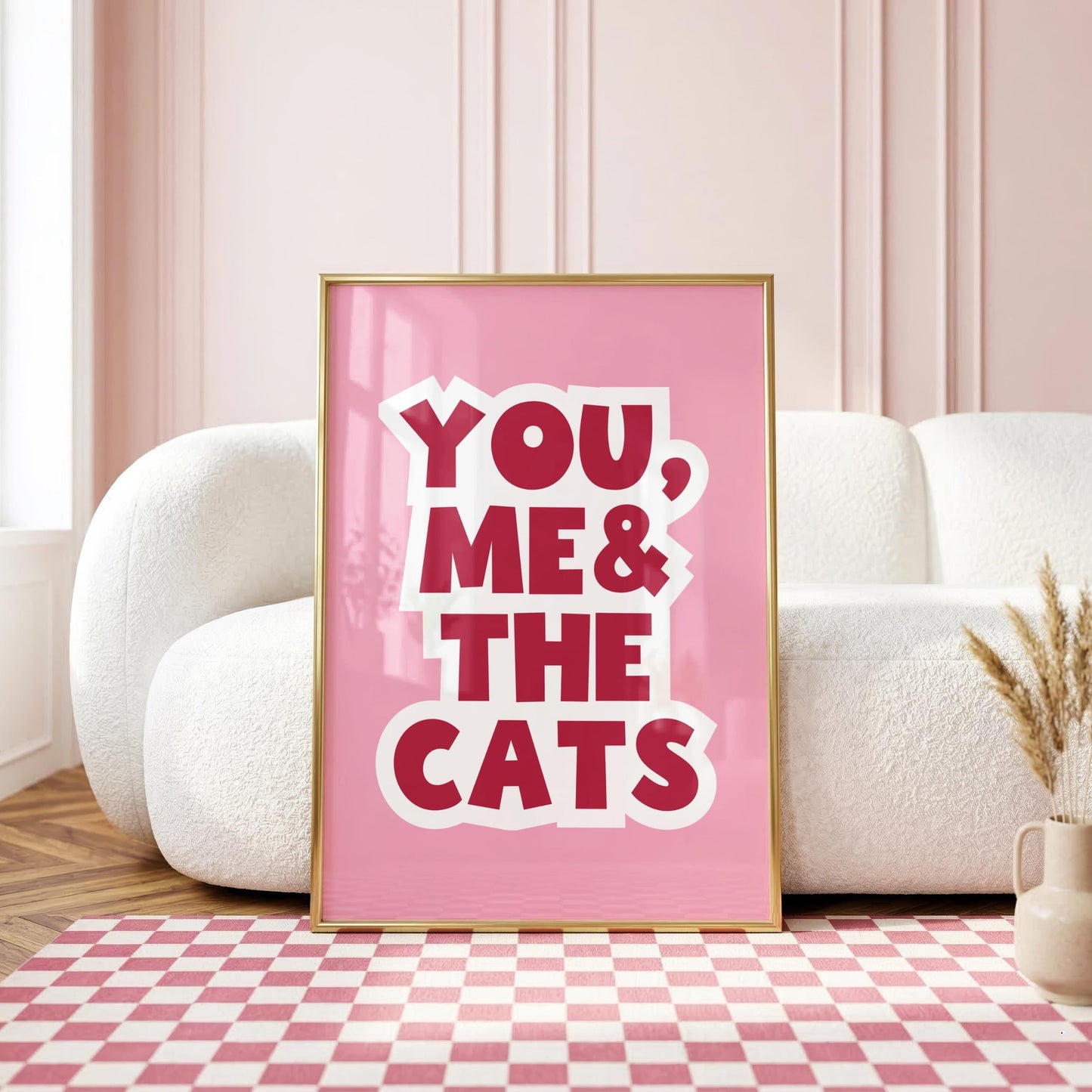 You, Me & The Cats | Quirky Print | Digital Download