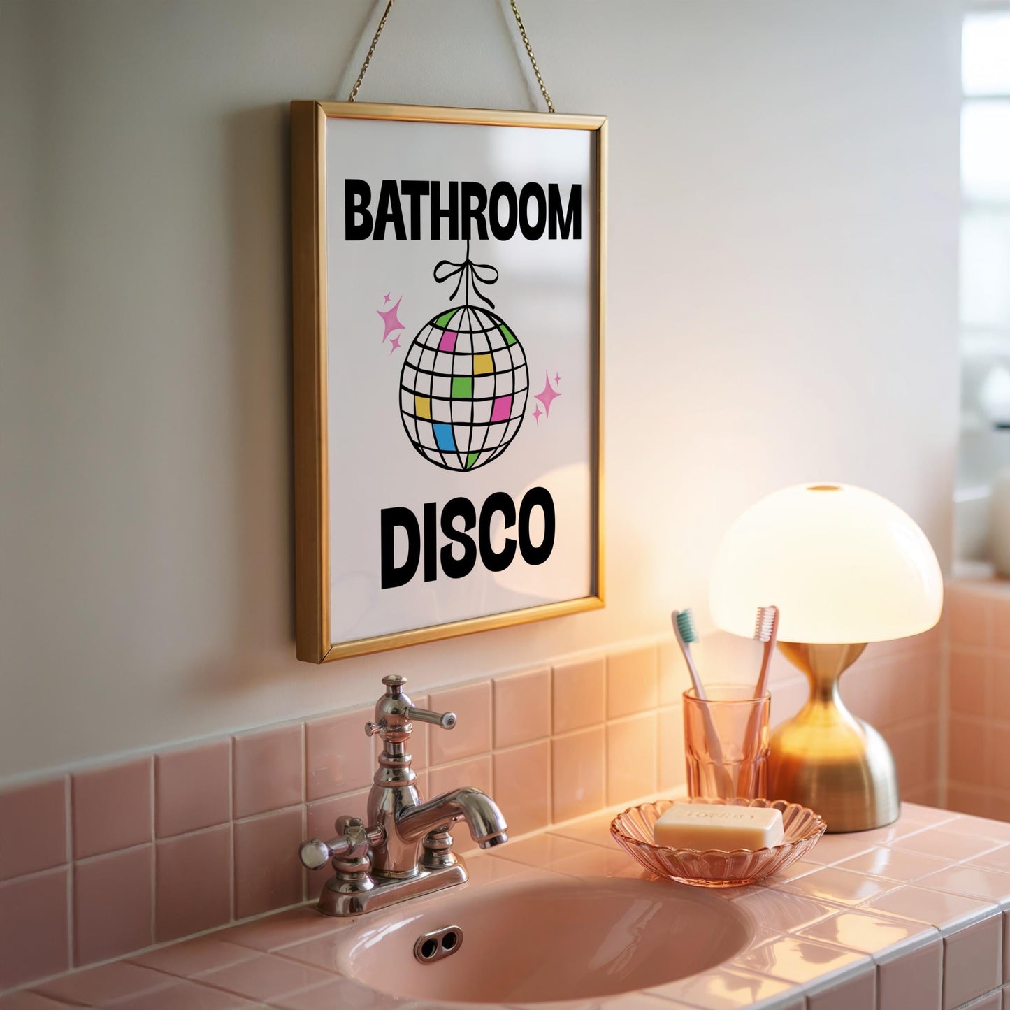Bathroom Disco | Bathroom Print | Digital Download