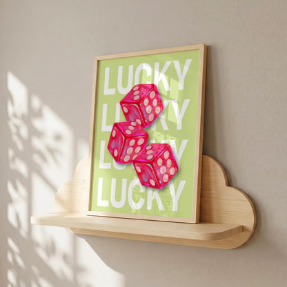 LUCKY | Girly Print | Digital Download