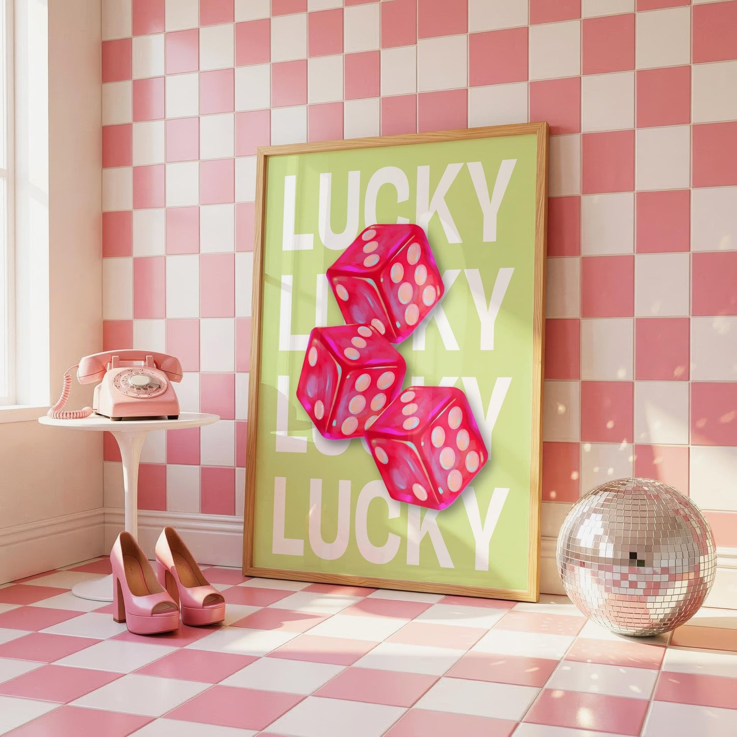 LUCKY | Girly Print | Digital Download