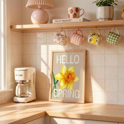 Hello Spring | Flower Print | Digital Download