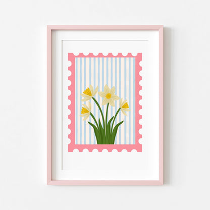 Daffodils Stamp | Flower Print | Digital Download