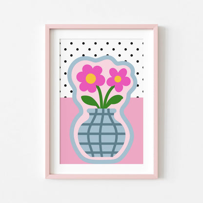 Vase & Flowers | Dopamine Print | Digital Download