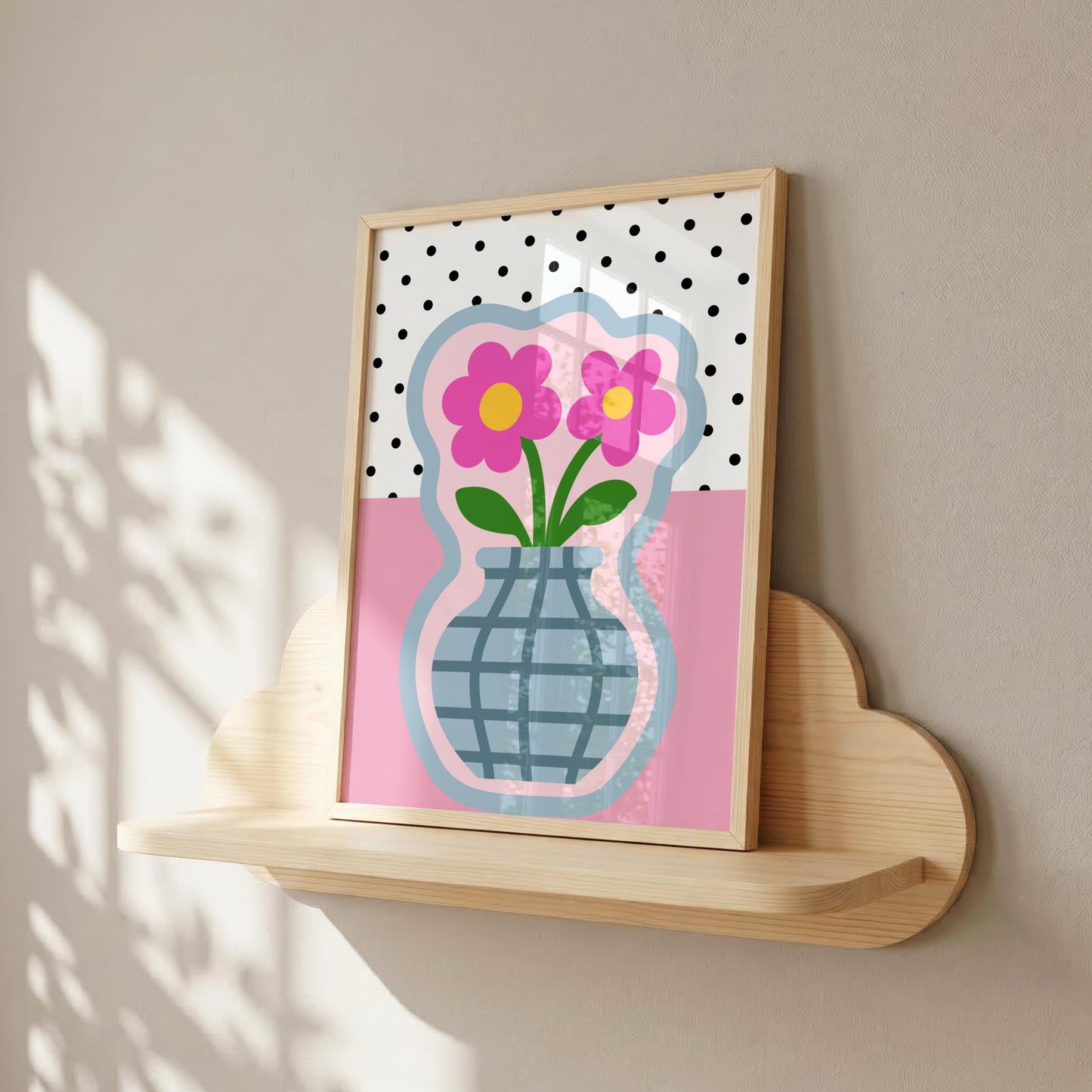 Vase & Flowers | Dopamine Print | Digital Download