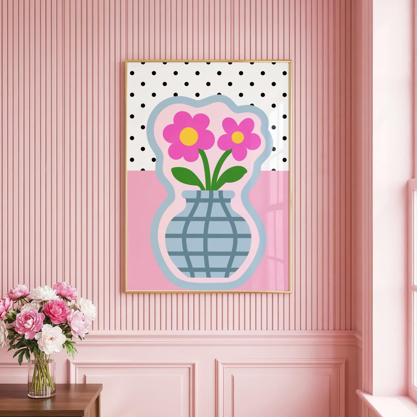 Vase & Flowers | Dopamine Print | Digital Download