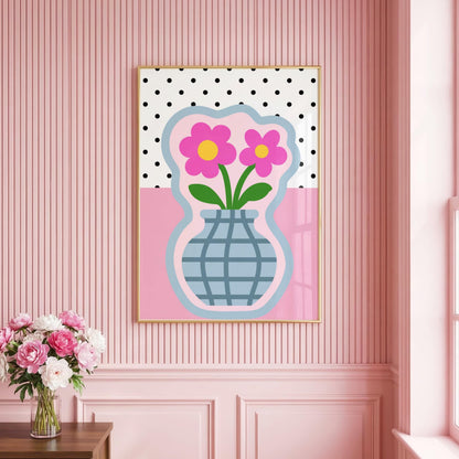 Vase & Flowers | Dopamine Print | Digital Download