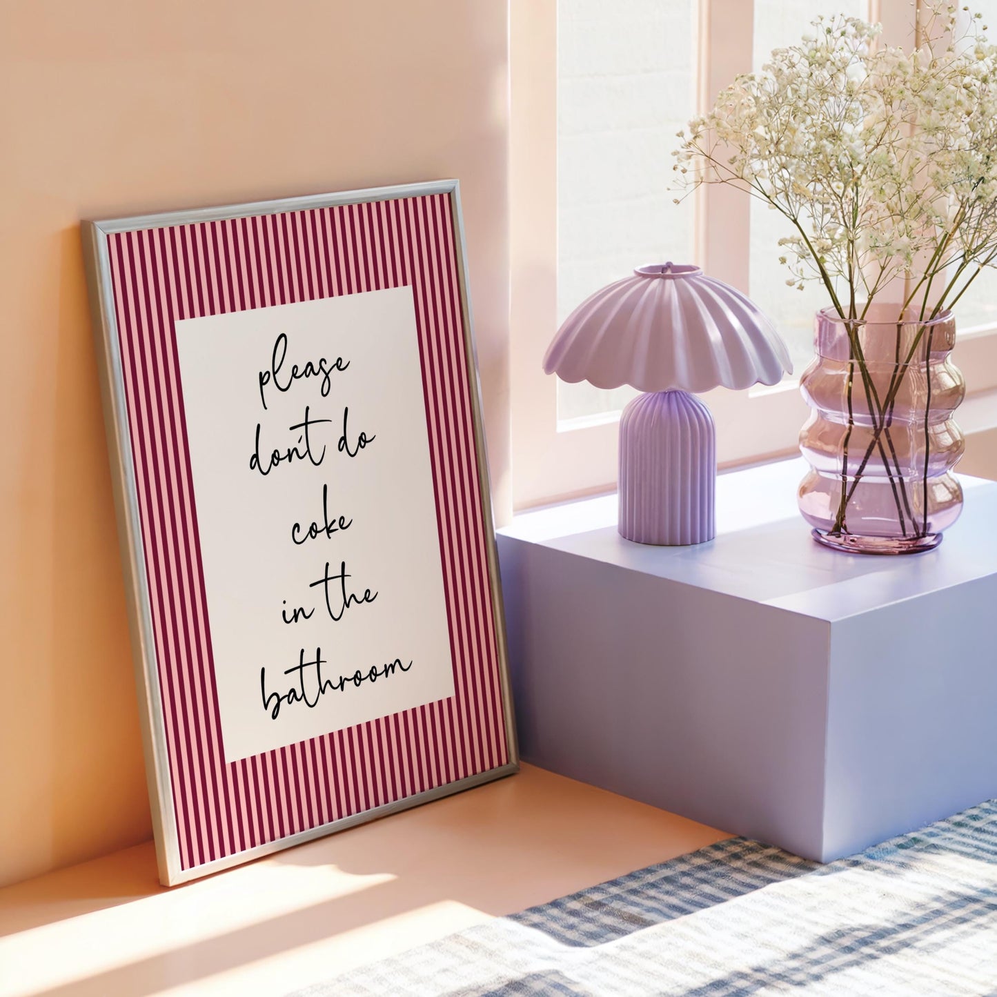 Please Don't do Coke in the Bathroom | Sweary Print | Home Print | Digital Download