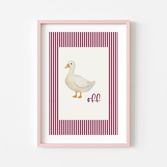Duck Off | Sweary Print | Digital Download