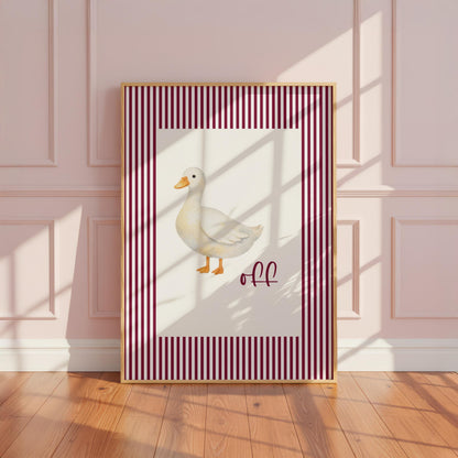 Duck Off | Sweary Print | Digital Download