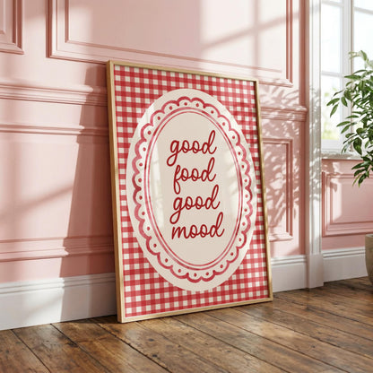Good Food Good Mood | Kitchen Print | Digital Download
