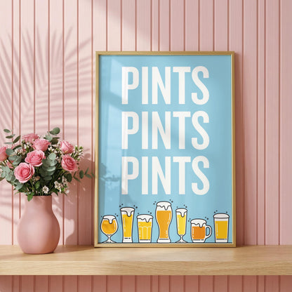 PINTS | Kitchen Print | Digital Download