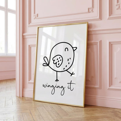 Winging It | Girly Print | Digital Download