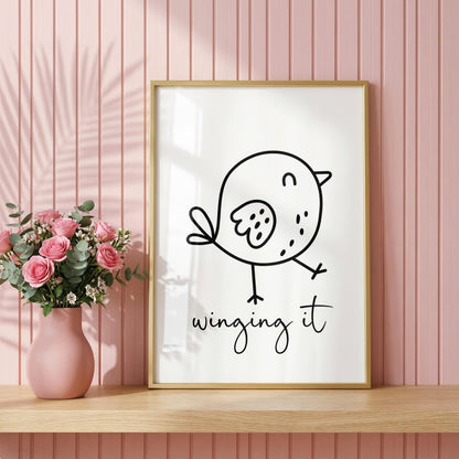 Winging It | Girly Print | Digital Download