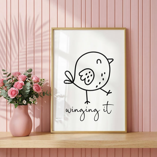 Winging It | Girly Print | Digital Download