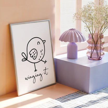 Winging It | Girly Print | Digital Download